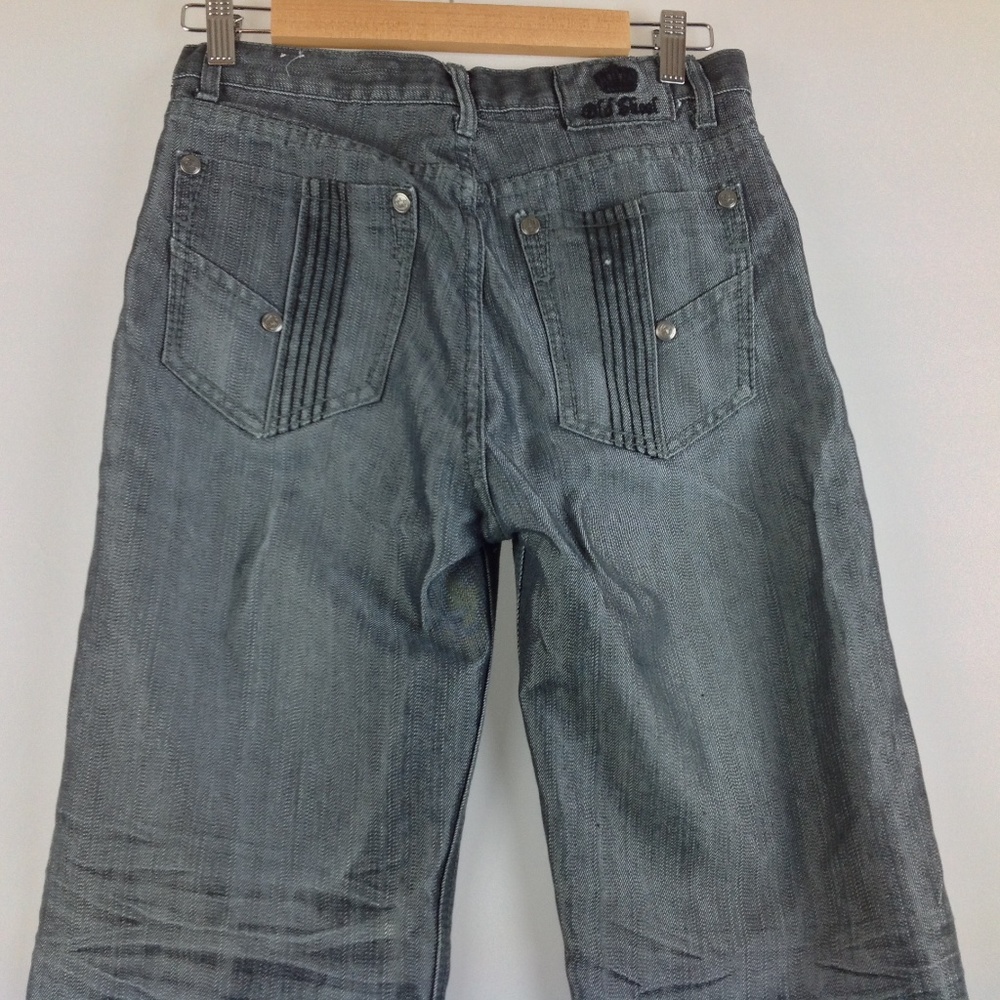 Old Skool Jeans Girls 18 Distressed Gray - Picture 5 of 7